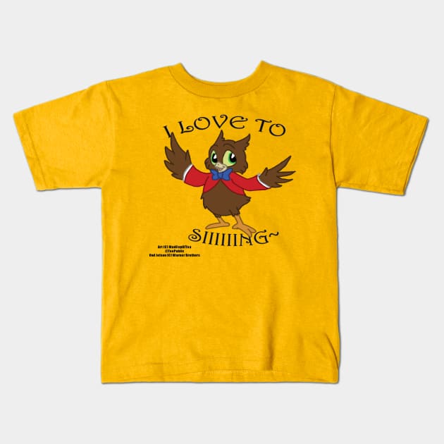 I Love To Sing-a Kids T-Shirt by AMadCupofTee